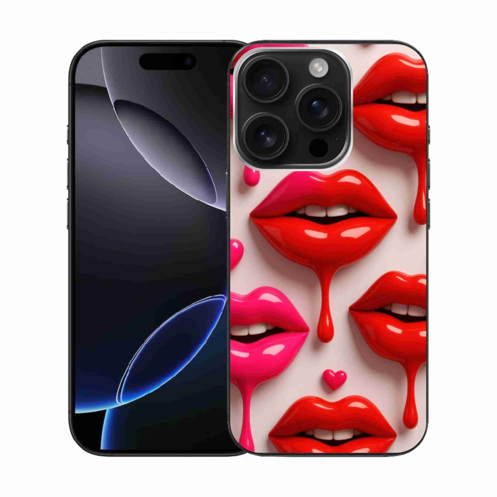 Gelový kryt mmCase na iPhone 16 Pro - rty 2