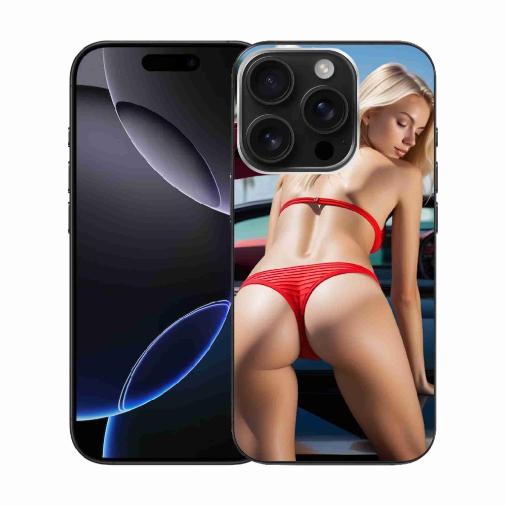 Gelový kryt mmCase na iPhone 16 Pro - sexy žena 2