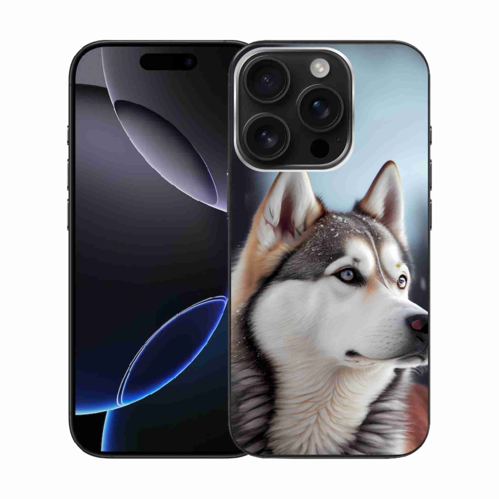 Gelový kryt mmCase na iPhone 16 Pro - sibiřský husky