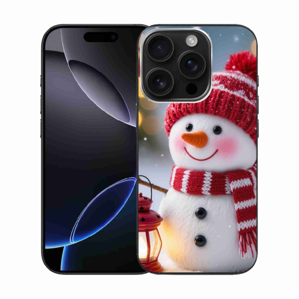 Gelový kryt mmCase na iPhone 16 Pro - sněhulák 2