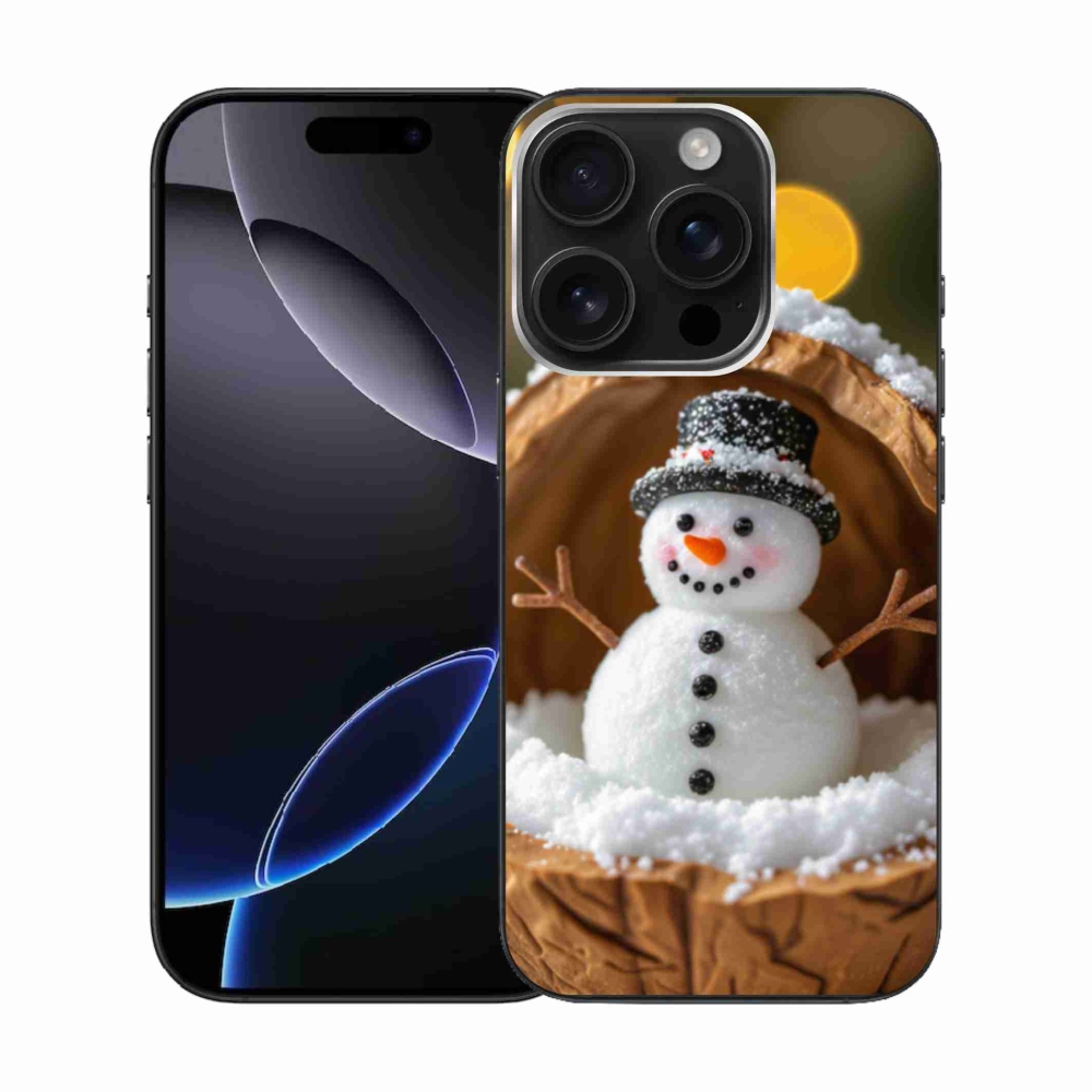 Gelový kryt mmCase na iPhone 16 Pro - sněhulák 4