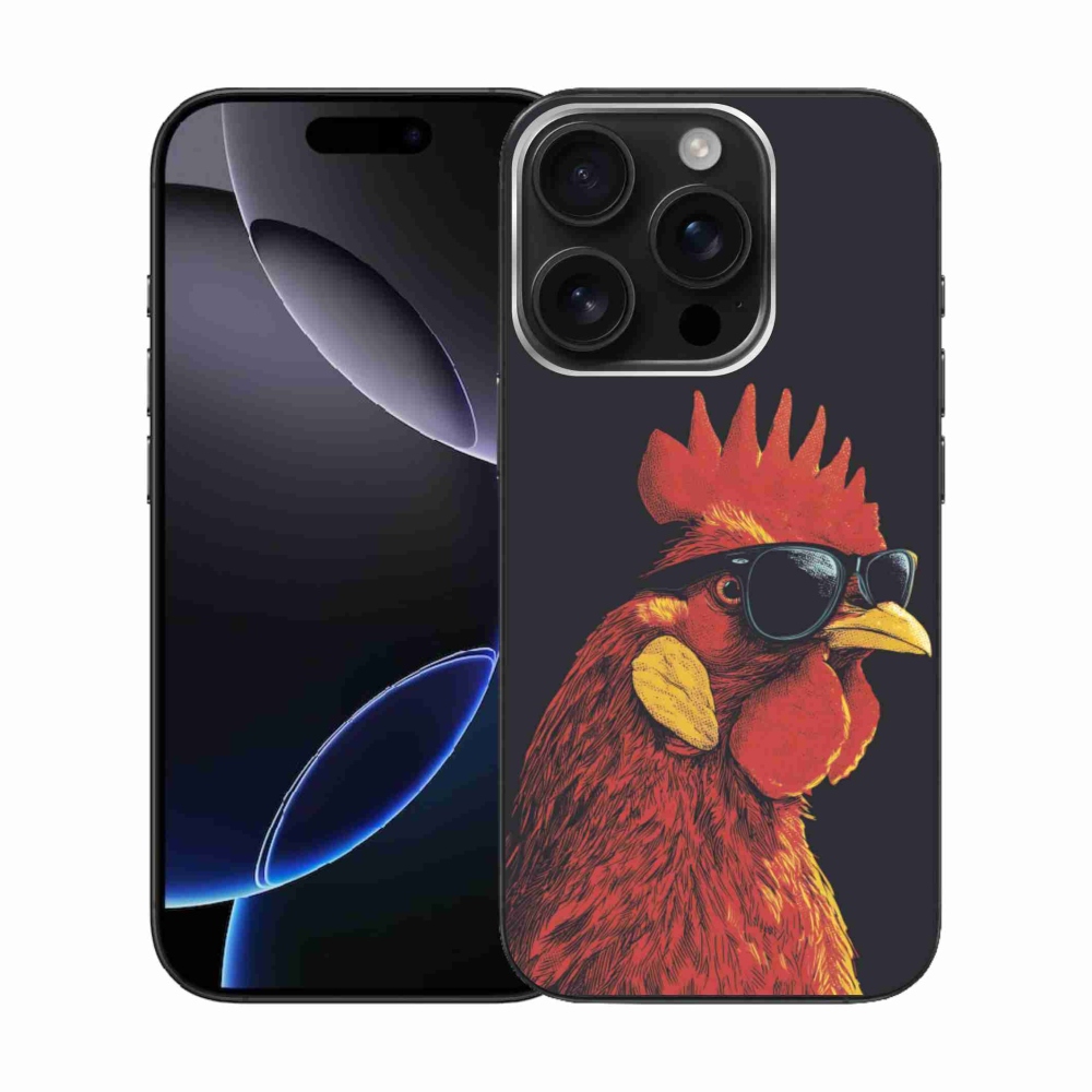 Gelový kryt mmCase na iPhone 16 Pro - stylový kohout