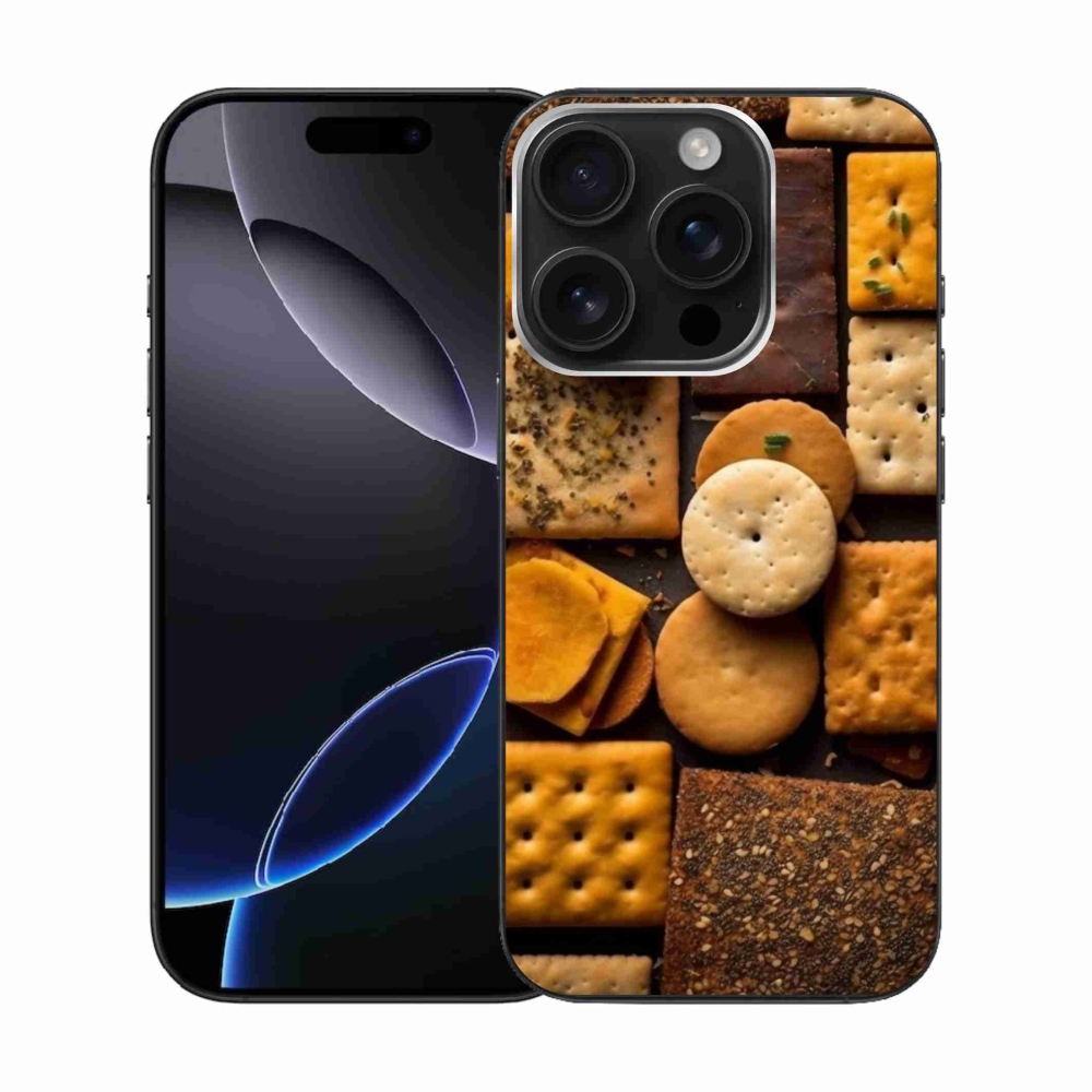 Gelový kryt mmCase na iPhone 16 Pro - sušenky