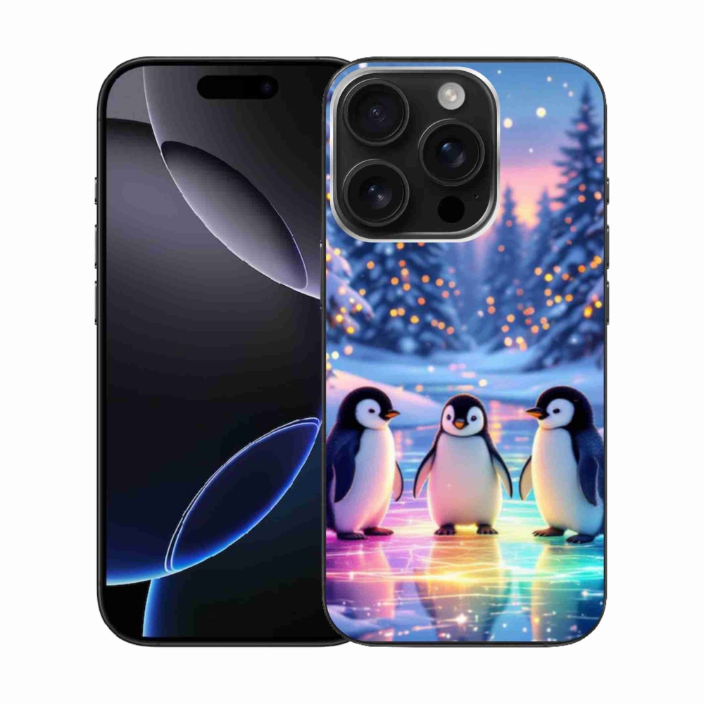 Gelový kryt mmCase na iPhone 16 Pro - tučnáci