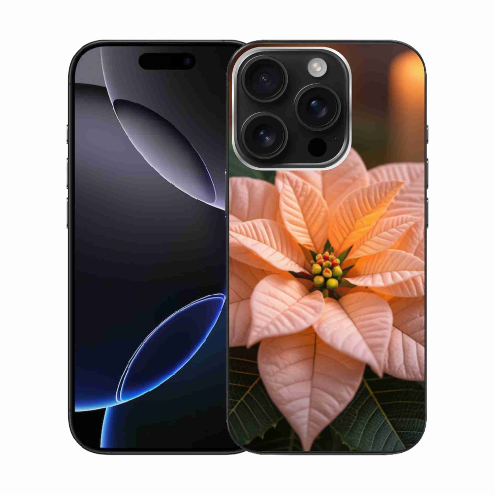 Gelový kryt mmCase na iPhone 16 Pro - vánoční hvězda