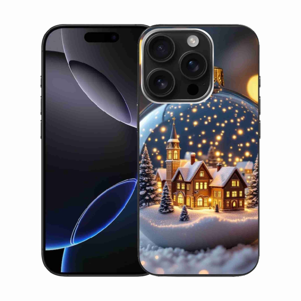 Gelový kryt mmCase na iPhone 16 Pro - vánoční koule 4
