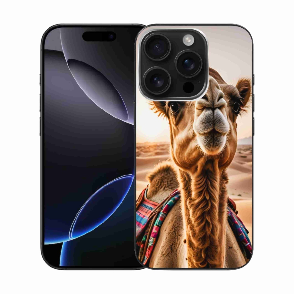 Gelový kryt mmCase na iPhone 16 Pro - velbloud