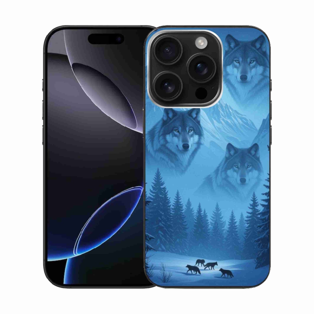 Gelový kryt mmCase na iPhone 16 Pro - vlčí smečka