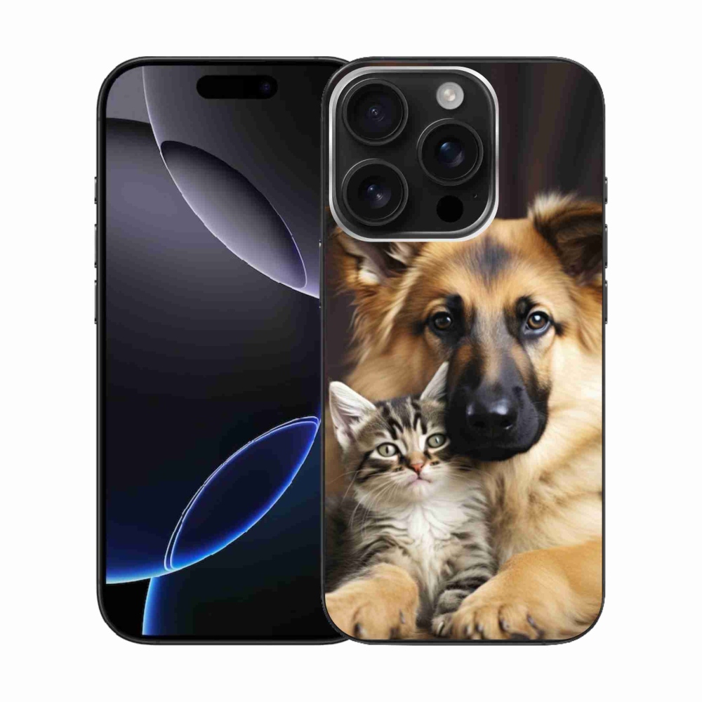 Gelový kryt mmCase na iPhone 16 Pro - zvířecí přátelství