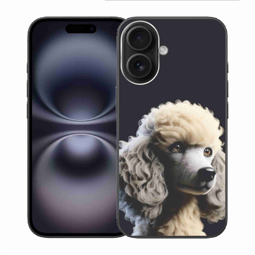 Gelový kryt mmCase na iPhone 16 - pudl