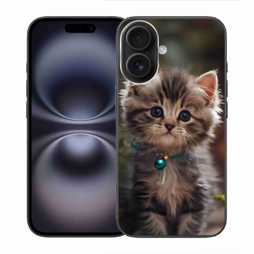 Gelový kryt mmCase na iPhone 16 - roztomilé kotě 11