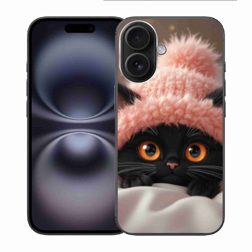 Gelový kryt mmCase na iPhone 16 - roztomilé kotě 7