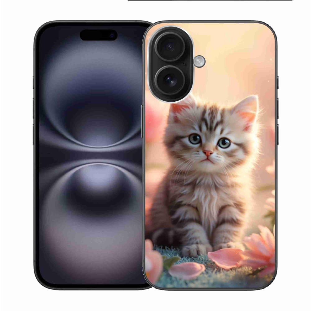Gelový kryt mmCase na iPhone 16 - roztomilé kotě 8