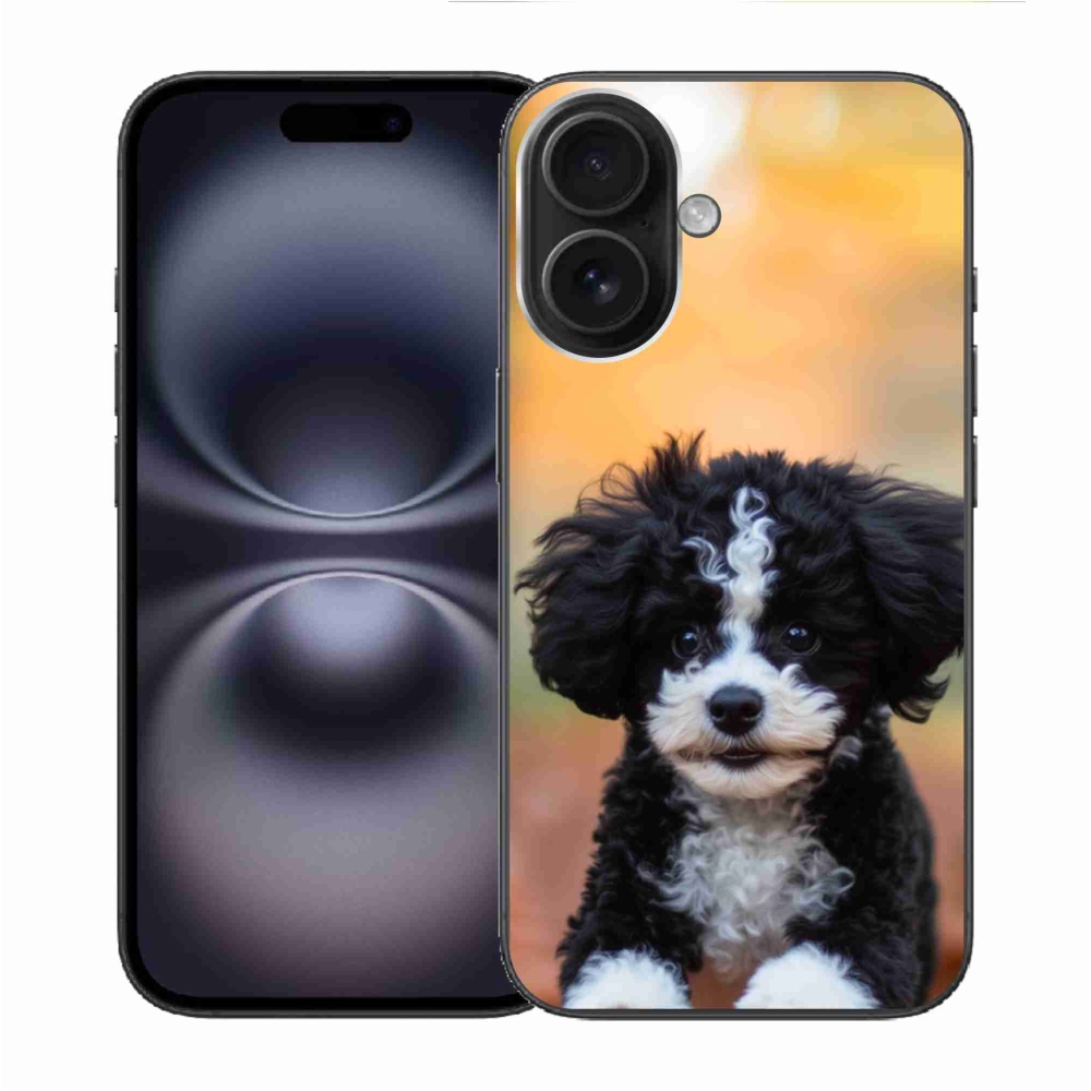 Gelový kryt mmCase na iPhone 16 - roztomilé štěně 2