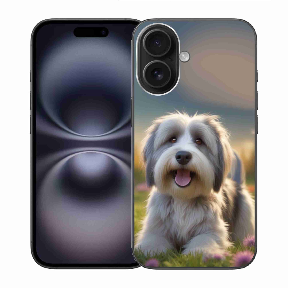 Gelový kryt mmCase na iPhone 16 - roztomilý havanský psík