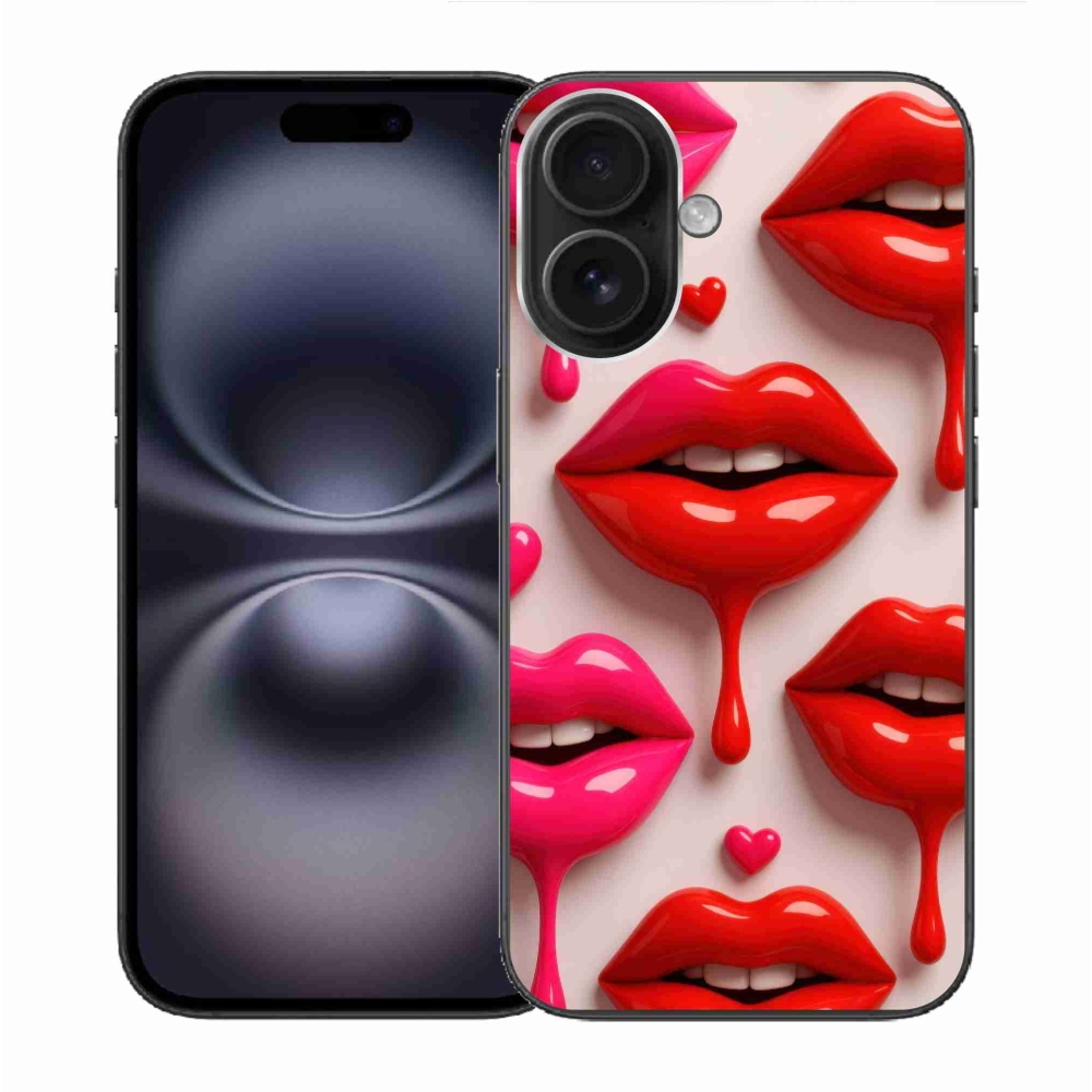 Gelový kryt mmCase na iPhone 16 - rty 2