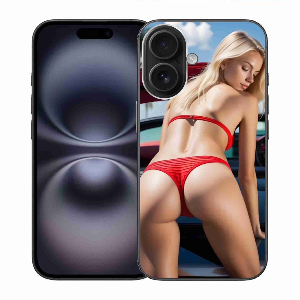Gelový kryt mmCase na iPhone 16 - sexy žena 2