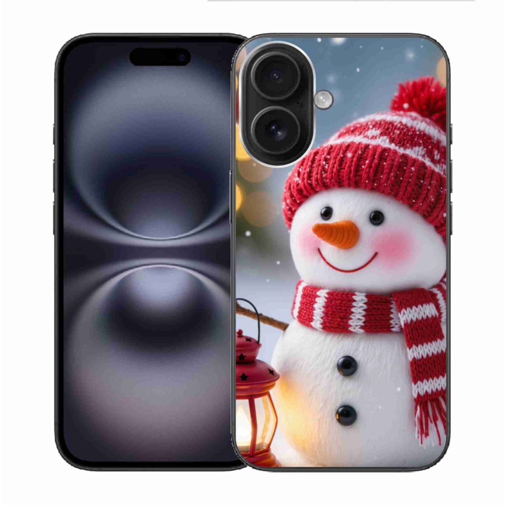 Gelový kryt mmCase na iPhone 16 - sněhulák 2