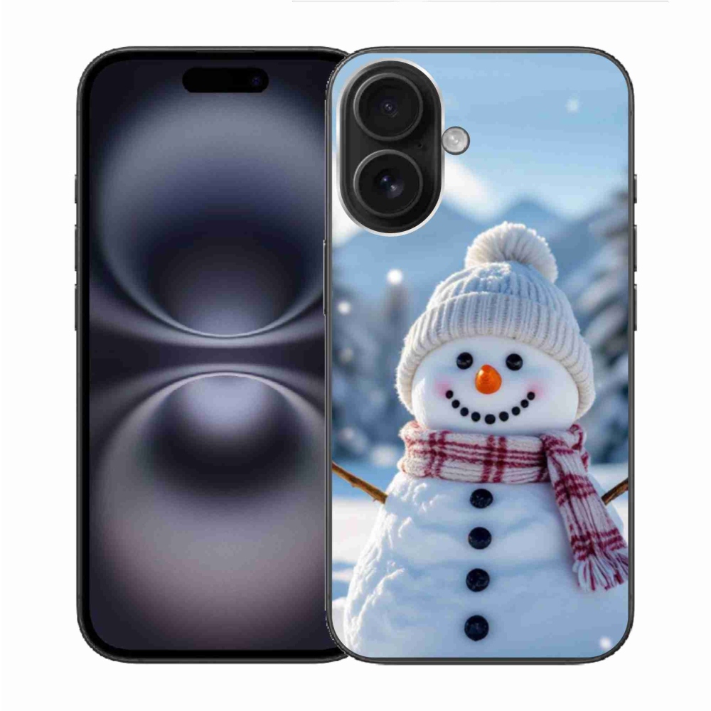 Gelový kryt mmCase na iPhone 16 - sněhulák 3