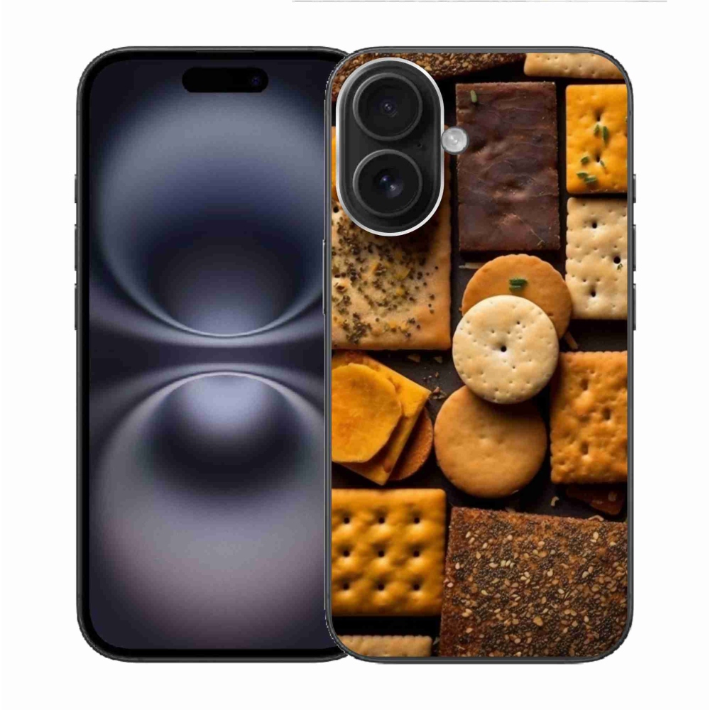 Gelový kryt mmCase na iPhone 16 - sušenky