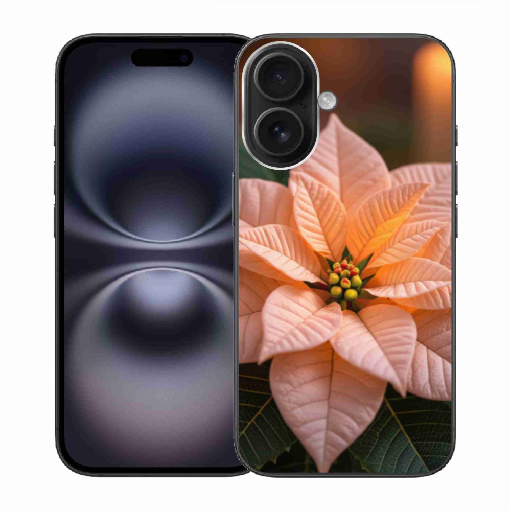 Gelový kryt mmCase na iPhone 16 - vánoční hvězda