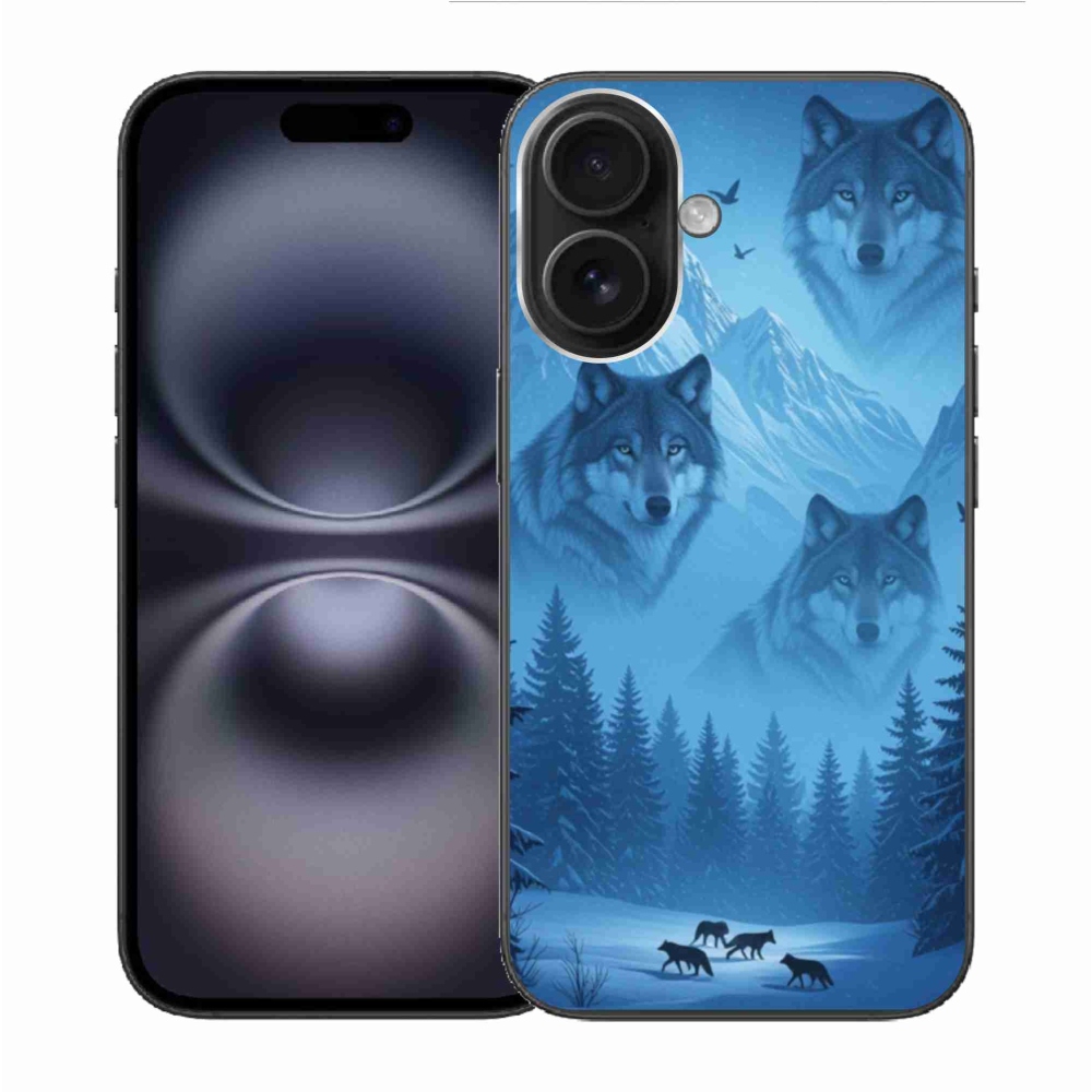 Gelový kryt mmCase na iPhone 16 - vlčí smečka