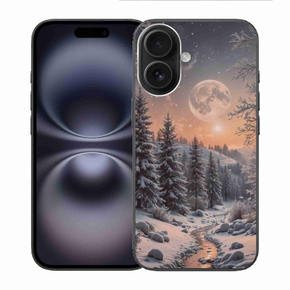 Gelový kryt mmCase na iPhone 16 - zimní krajina 2
