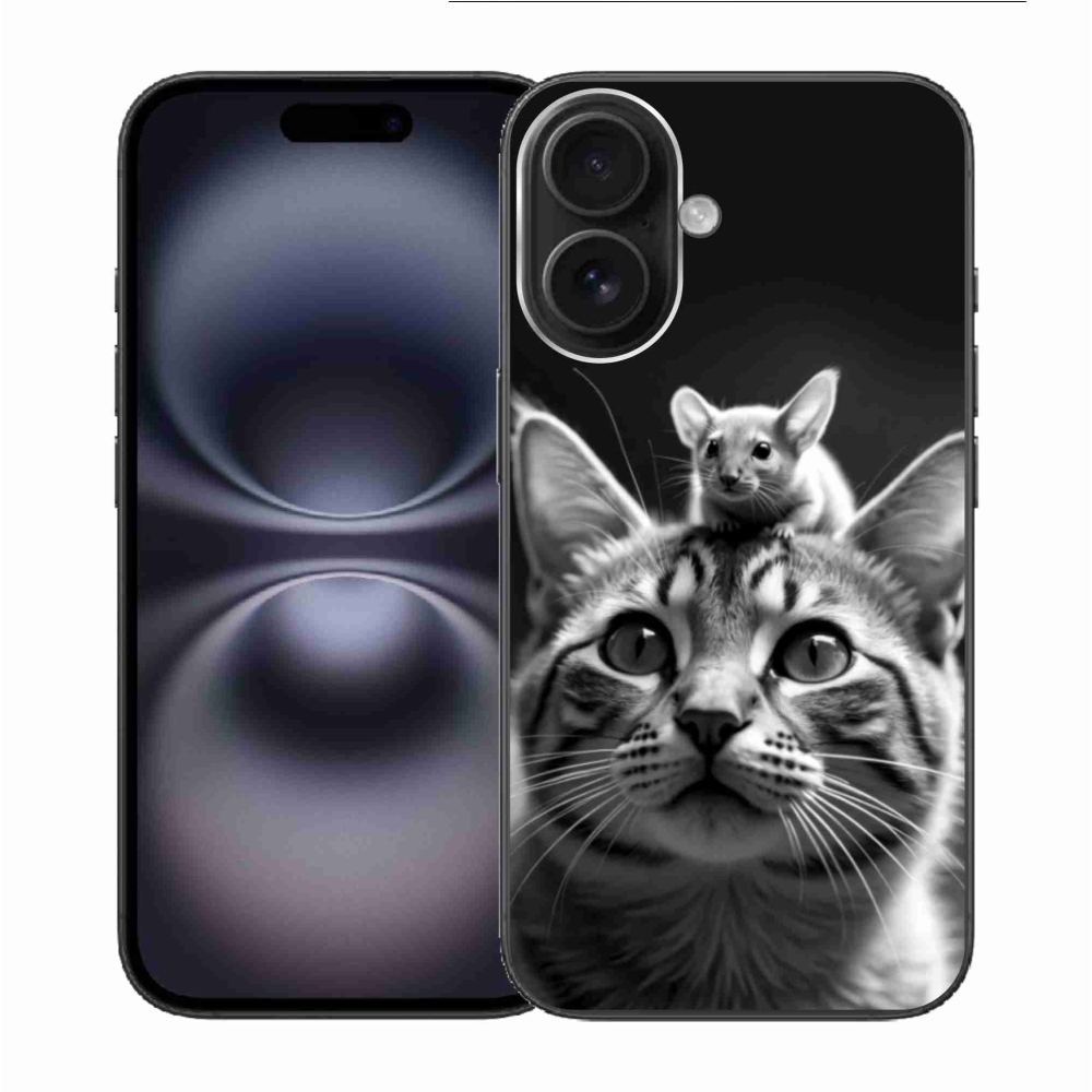 Gelový kryt mmCase na iPhone 16 - zvířecí přátelství 2