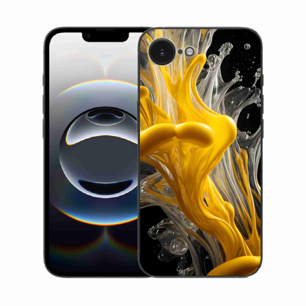 Gelový kryt mmCase na iPhone 16e - abstraktní motiv 48