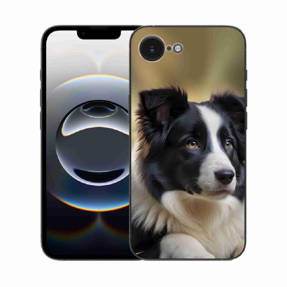 Gelový kryt mmCase na iPhone 16e - border kolie 2