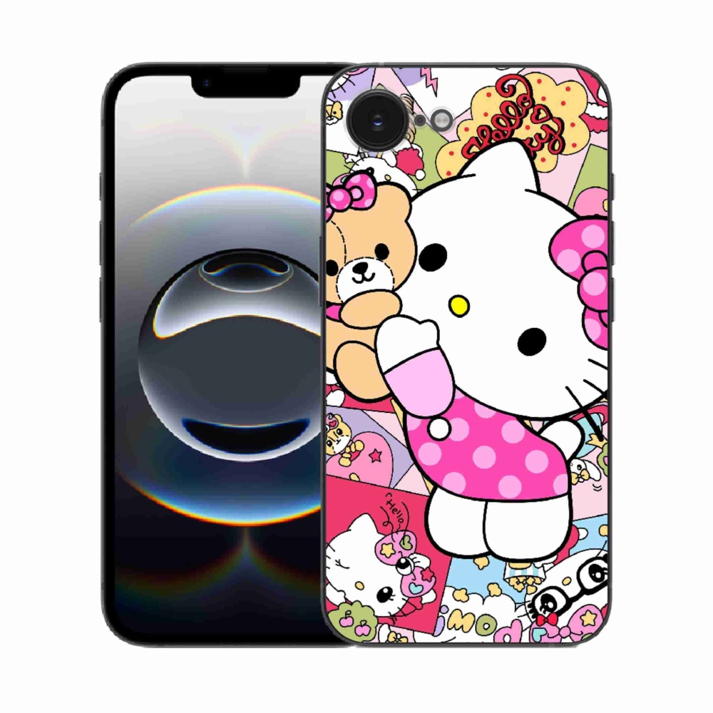 Gelový kryt mmCase na iPhone 16e - cute kitty