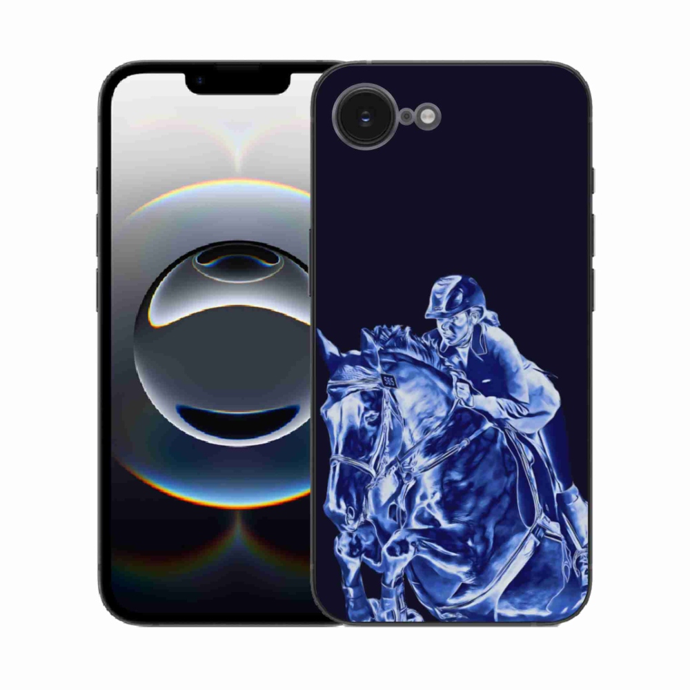 Gelový kryt mmCase na iPhone 16e - dostihový kůň