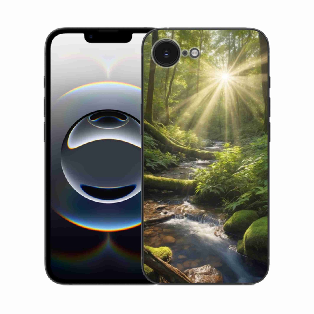 Gelový kryt mmCase na iPhone 16e - hlubina lesa