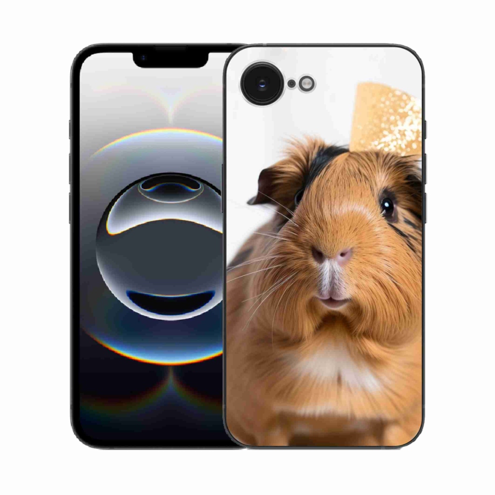 Gelový kryt mmCase na iPhone 16e - hnědé morče