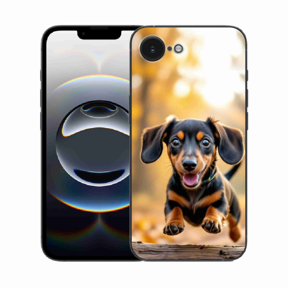 Gelový kryt mmCase na iPhone 16e - jezevčík 2