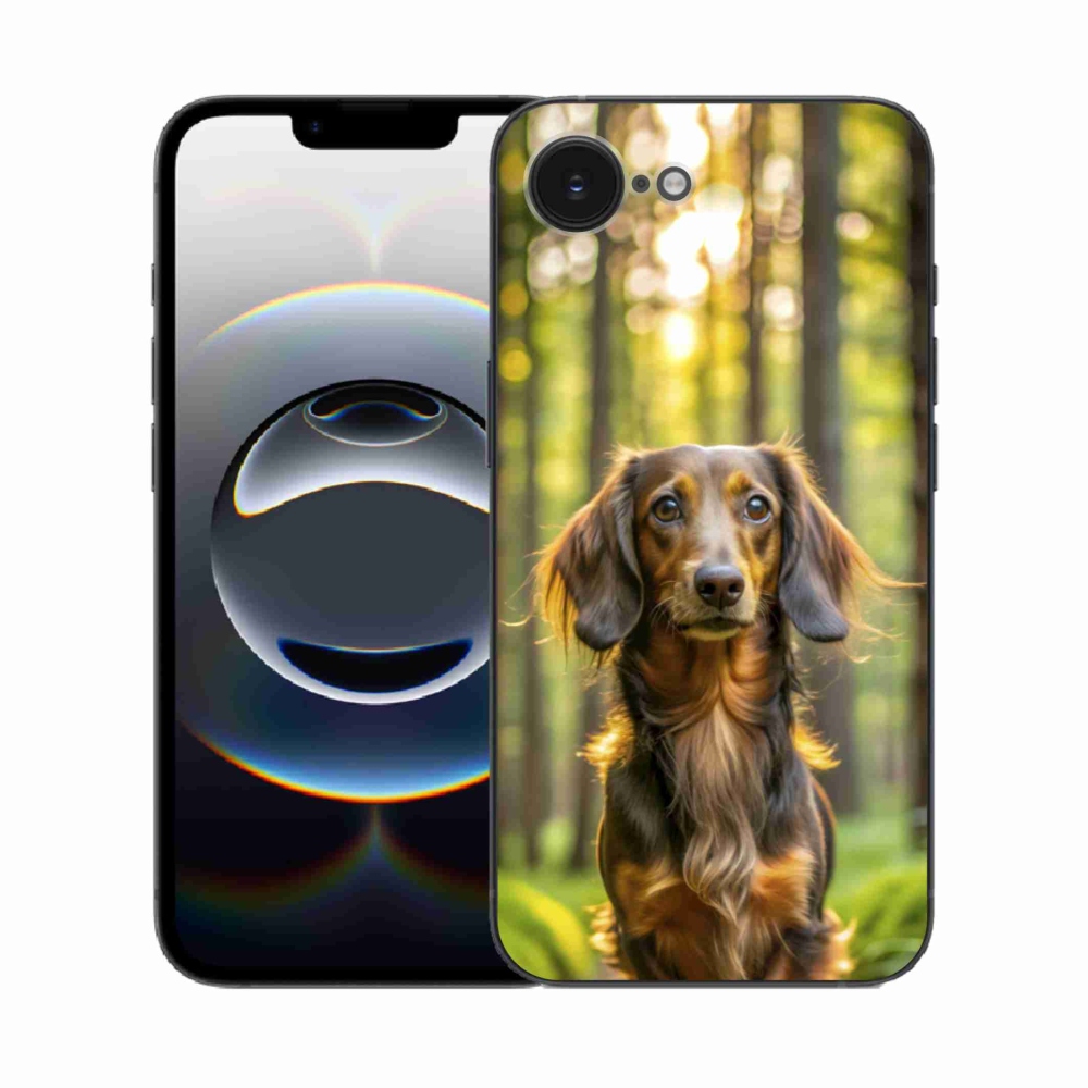 Gelový kryt mmCase na iPhone 16e - jezevčík 4