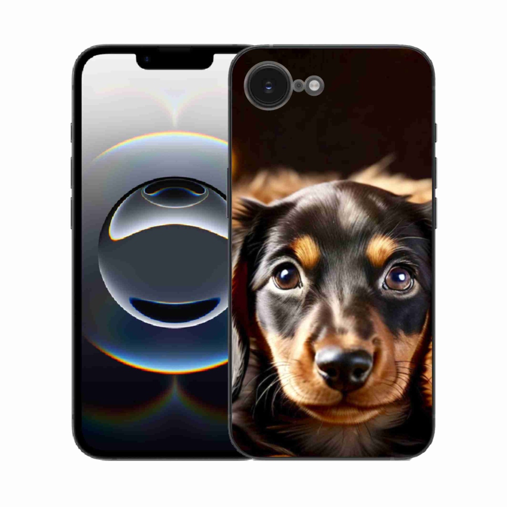 Gelový kryt mmCase na iPhone 16e - jezevčík