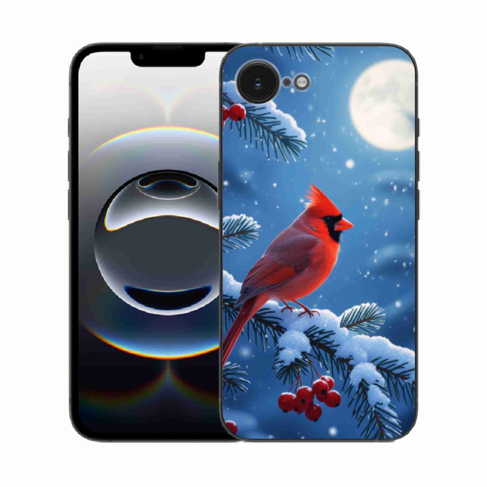 Gelový kryt mmCase na iPhone 16e - kardinál červený
