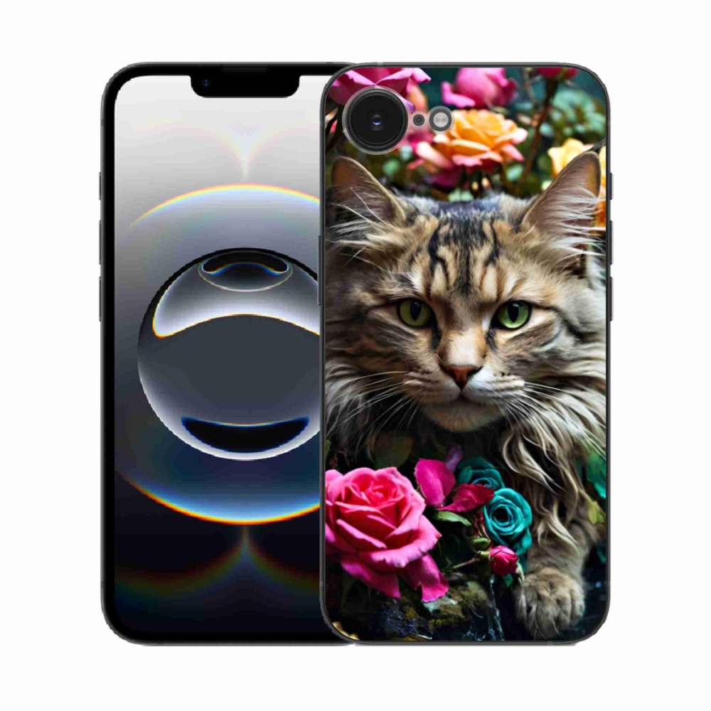 Gelový kryt mmCase na iPhone 16e - kočíčí pohled 2