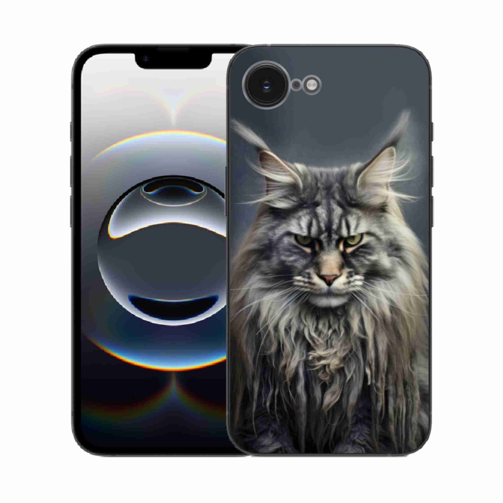 Gelový kryt mmCase na iPhone 16e - kočíčí pohled 4