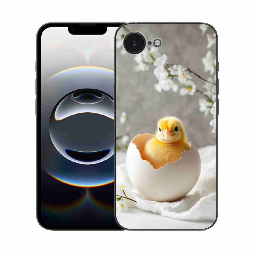 Gelový kryt mmCase na iPhone 16e - kuřátko