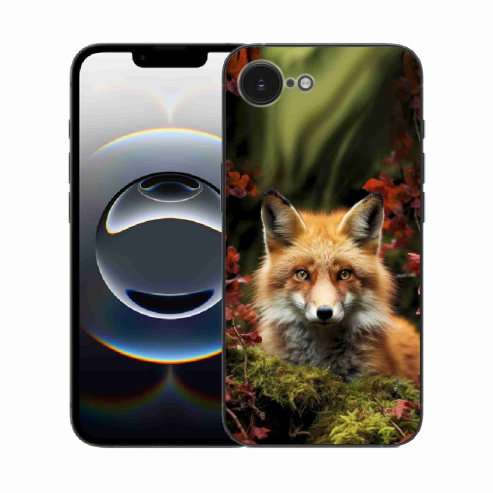 Gelový kryt mmCase na iPhone 16e - liška v lese