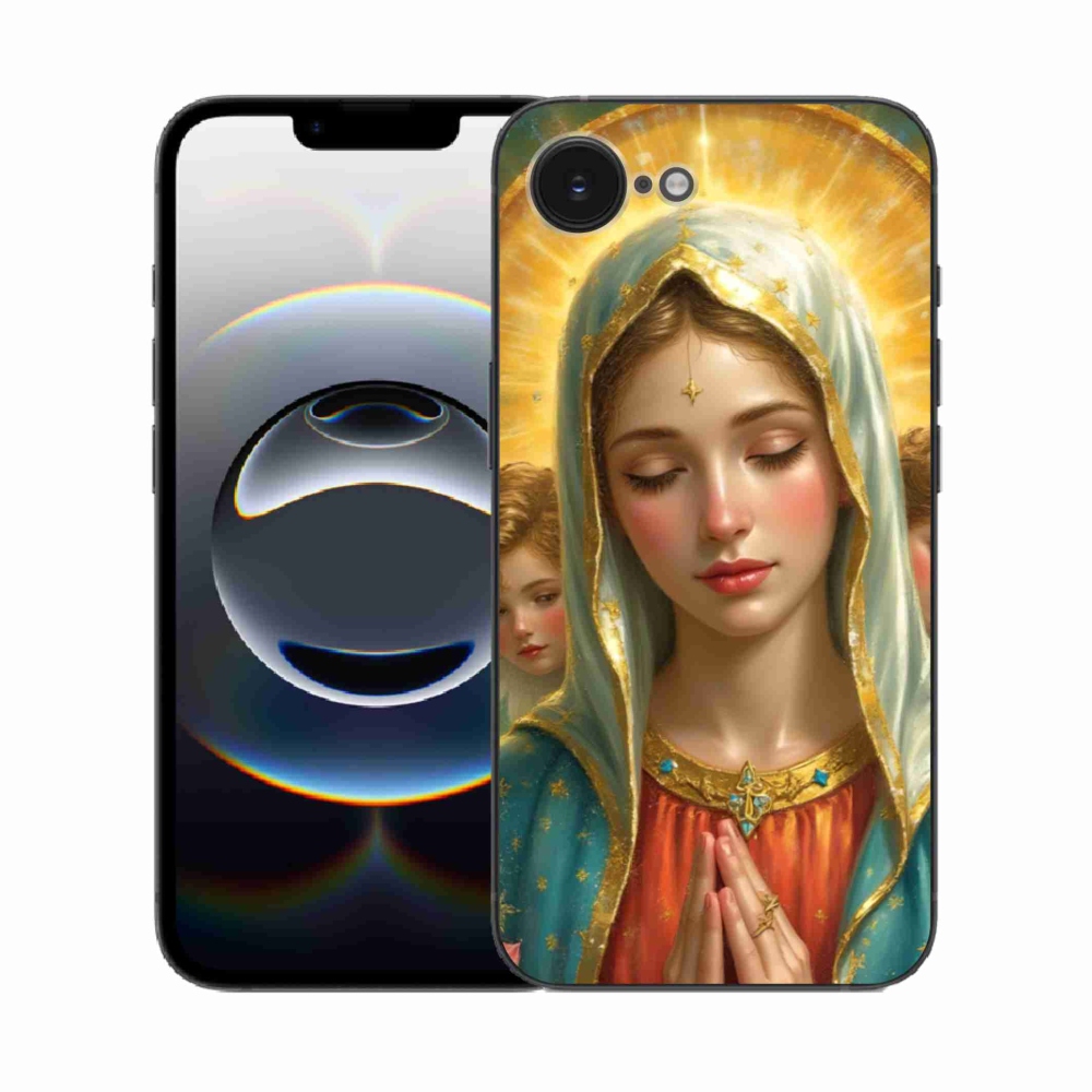 Gelový kryt mmCase na iPhone 16e - náboženský motiv 3