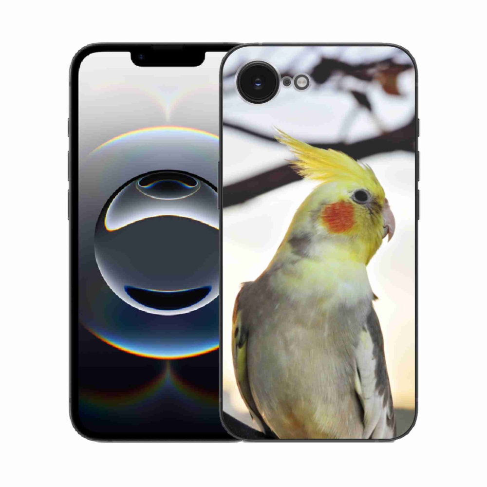 Gelový kryt mmCase na iPhone 16e - papoušek korela
