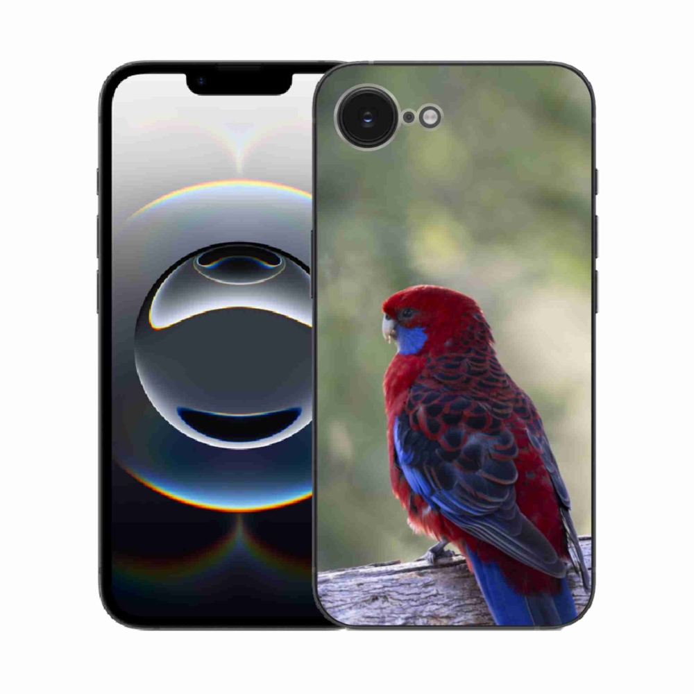 Gelový kryt mmCase na iPhone 16e - papoušek rosela