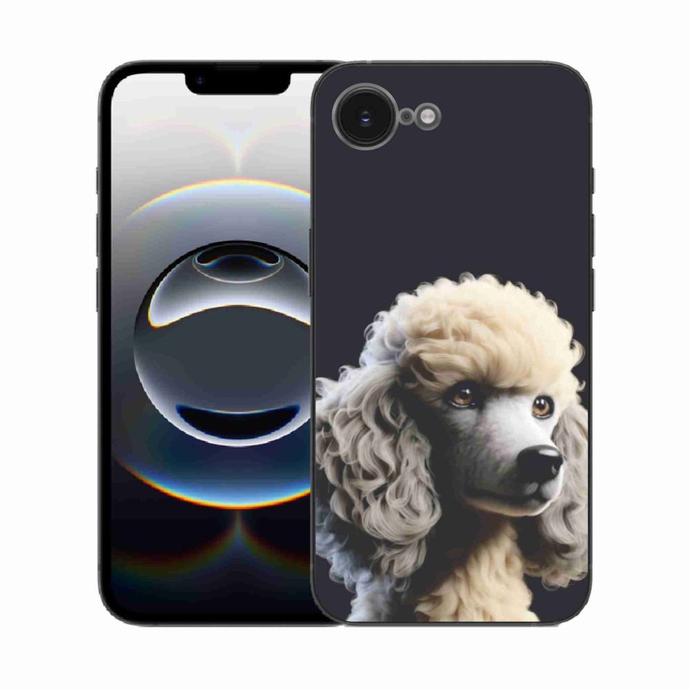 Gelový kryt mmCase na iPhone 16e - pudl
