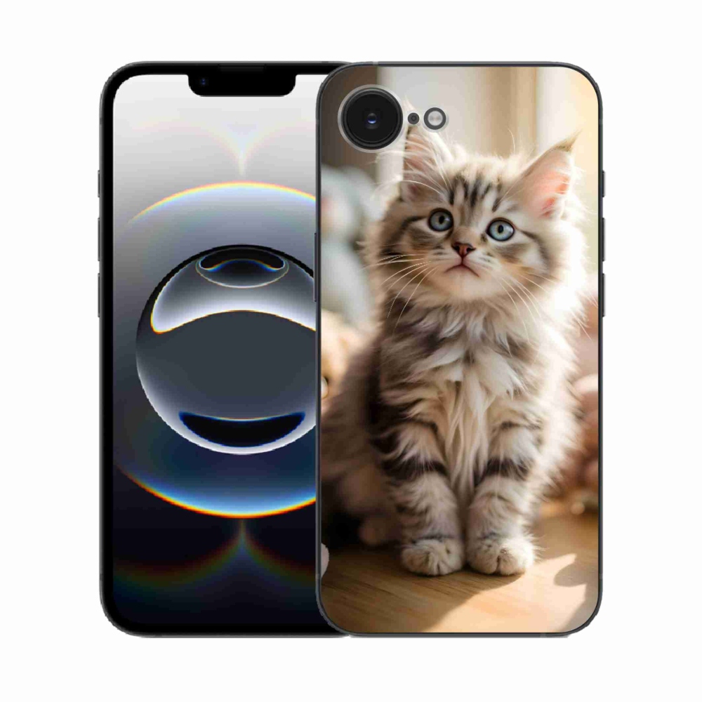 Gelový kryt mmCase na iPhone 16e - roztomilé kotě 10