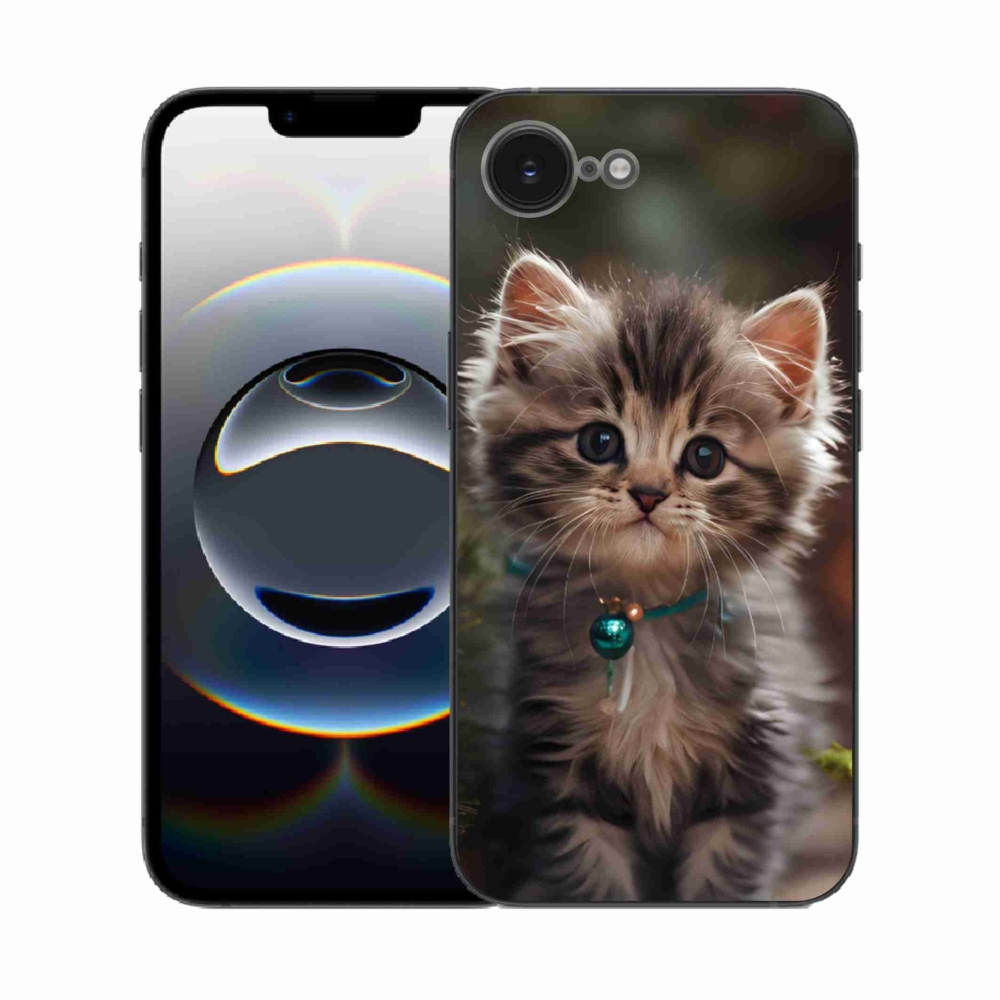 Gelový kryt mmCase na iPhone 16e - roztomilé kotě 11