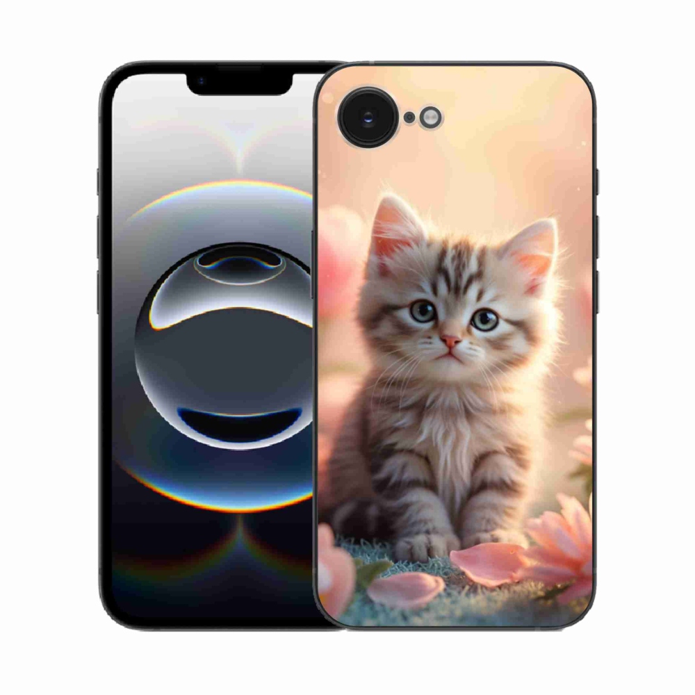 Gelový kryt mmCase na iPhone 16e - roztomilé kotě 8