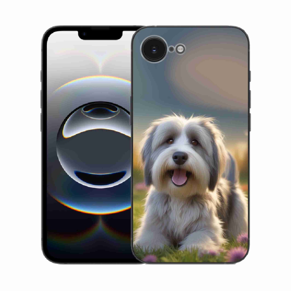 Gelový kryt mmCase na iPhone 16e - roztomilý havanský psík